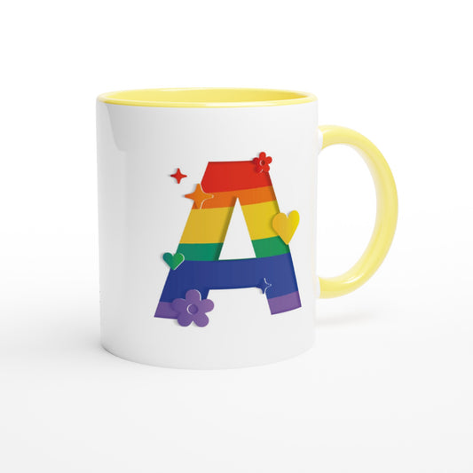 Letter A - Regenboog Mok | Meerdere kleuren!