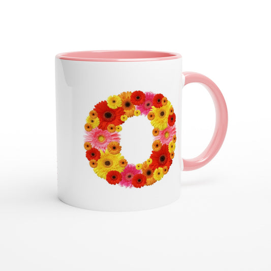 Letter O - Bloemen Mok | Meerdere kleuren!