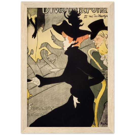 Divan Japonais - Henri de Toulouse-Lautrec | poster | mat papier | houten lijst