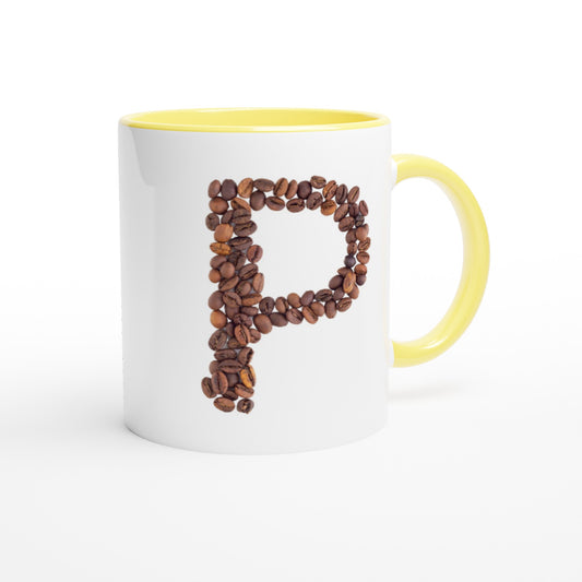 Letter P - Koffie Mok | Meerdere kleuren!
