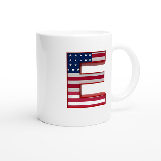 Letter E -  United States Mok - Beker