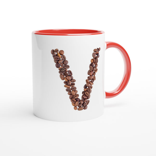 Letter V - Koffie Mok | Meerdere kleuren!