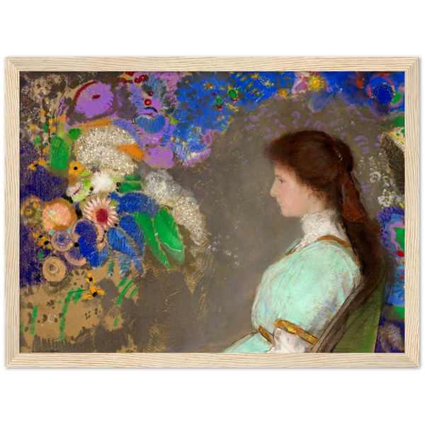 Odilon Redon - Violette Heymann | poster | mat papier | houten lijst