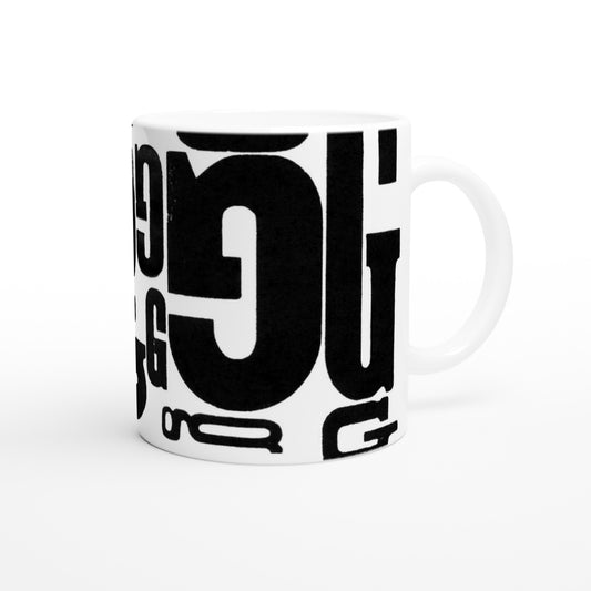 Letter G -  Black Mok - Beker