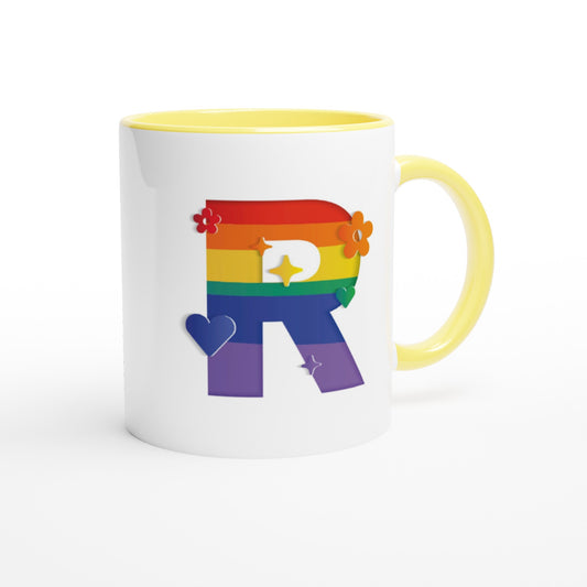 Letter R - Regenboog Mok | Meerdere kleuren!