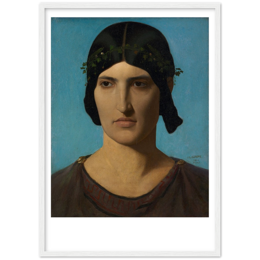 Italiaanse vrouw - Jean-Léon Gérôme | poster | mat papier | houten lijst