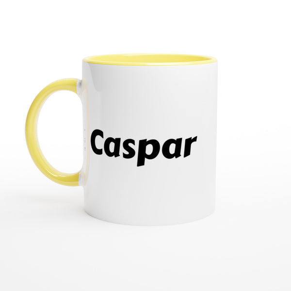 Caspar naam cadeau mok - beker - kado collega - moederdag - verjaardag - persoonlijke voornaam mok werknemer - collega | Beker in verschillende kleuren!