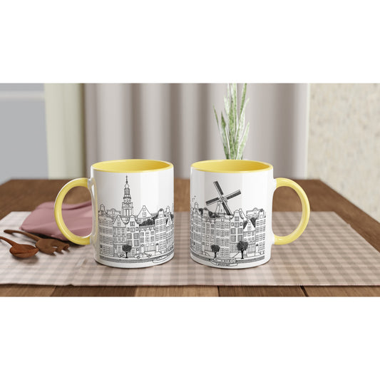 Skyline Amsterdam - Mokum - Cadeau Mok | Beker in verschillende kleuren!