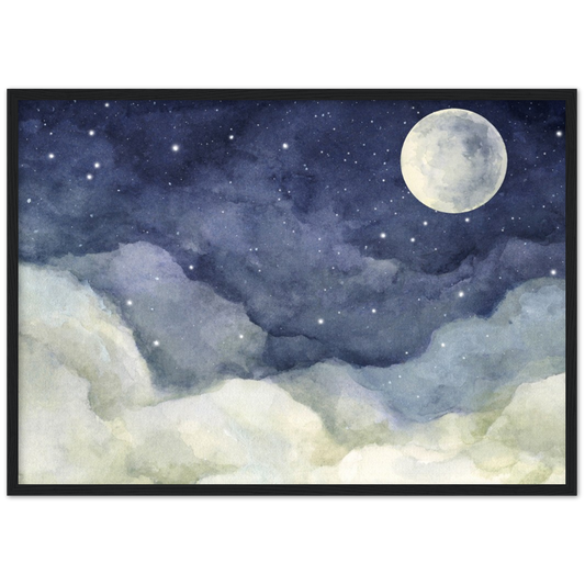 Moonlight| poster | mat papier | houten lijst