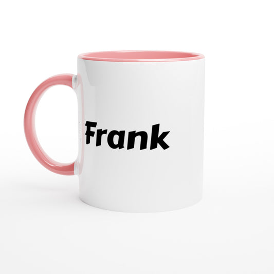 Frank naam cadeau mok - beker - kado collega - moederdag - verjaardag - persoonlijke voornaam mok werknemer - collega | Beker in verschillende kleuren!