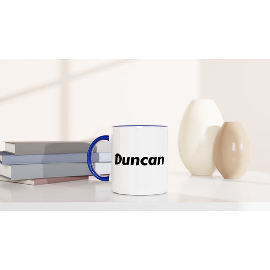 Duncan  naam cadeau mok - beker - kado collega - moederdag - verjaardag - persoonlijke voornaam mok werknemer - collega | Beker in verschillende kleuren!