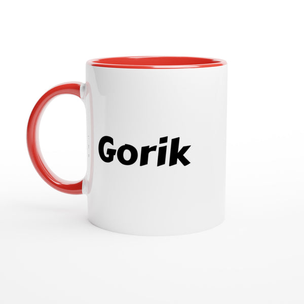 Gorik naam cadeau mok - beker - kado collega - moederdag - verjaardag - persoonlijke voornaam mok werknemer - collega | Beker in verschillende kleuren!