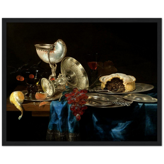 Stilleven - Willem Claesz. Heda | poster | mat papier | houten lijst