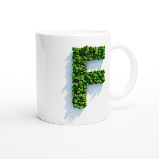 Letter F -  Bos Mok - Beker