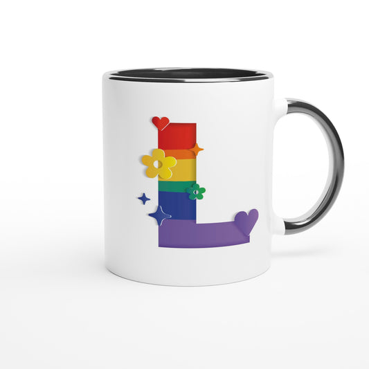 Letter L - Regenboog Mok | Meerdere kleuren!