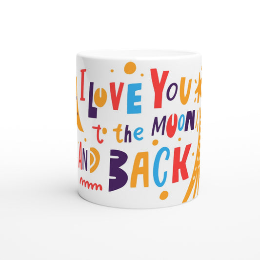I love you to the moon and back - Valentijnscadeau Mok - Beker