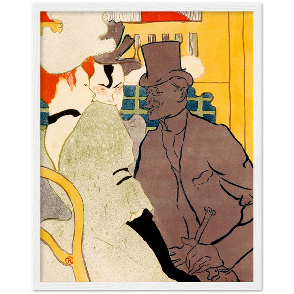 The Englishman - Henri de Toulouse-Lautrec | poster | mat papier | houten lijst