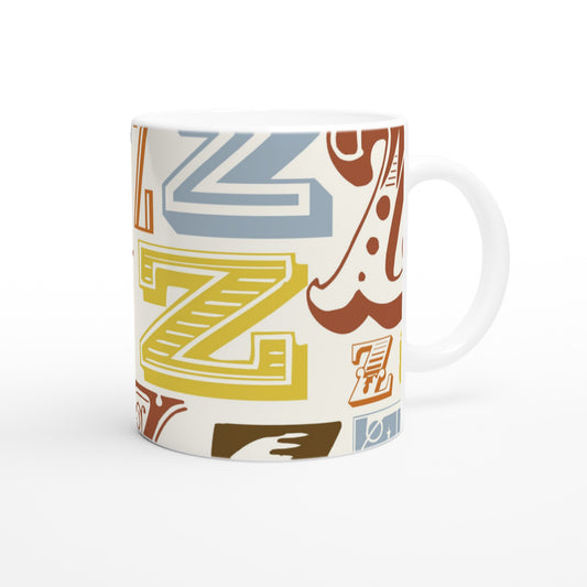 Letter Z - Vintage Mok - Beker