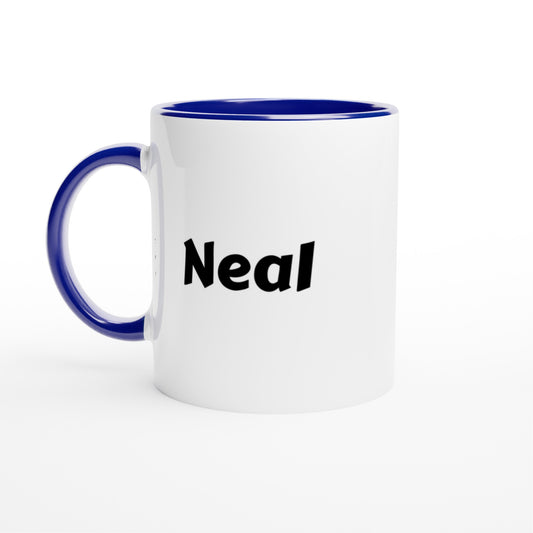 Neal voornaam mok - beker - kado collega - verjaardag - persoonlijke naam collega - cadeau beker in verschillende kleuren!