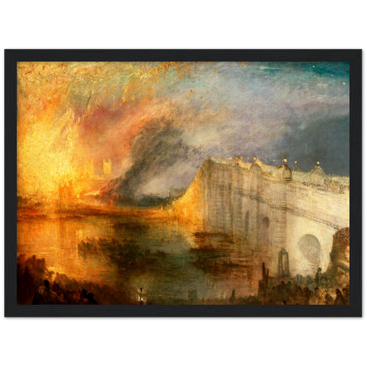 Houses; Lords and Commons - William Turner | poster | mat papier | houten lijst