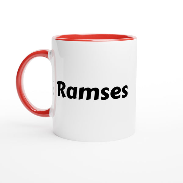 Ramses voornaam mok - beker - kado collega - verjaardag - persoonlijke naam collega - cadeau beker in verschillende kleuren!