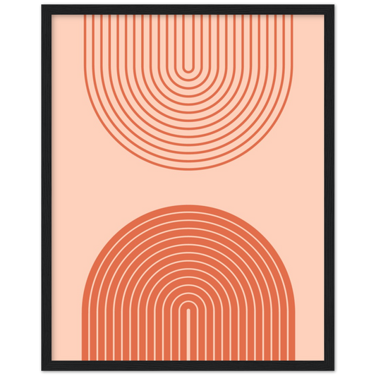 Opposite line | poster | mat papier | houten lijst