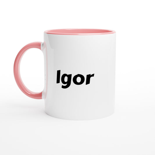Igor naam cadeau mok - beker - kado collega - moederdag - verjaardag - persoonlijke voornaam mok werknemer - collega | Beker in verschillende kleuren!