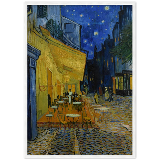 Caféterras bij nacht - Vincent van Gogh | poster | mat papier | houten lijst
