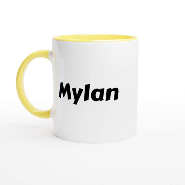 Mylan voornaam mok - beker - kado collega - verjaardag - persoonlijke naam collega - cadeau beker in verschillende kleuren!