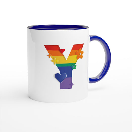 Letter Y - Regenboog Mok | Meerdere kleuren!