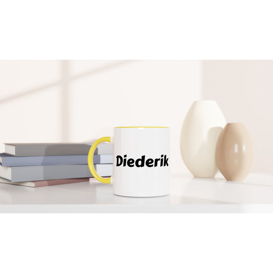 Diederik naam cadeau mok - beker - kado collega - moederdag - verjaardag - persoonlijke voornaam mok werknemer - collega | Beker in verschillende kleuren!