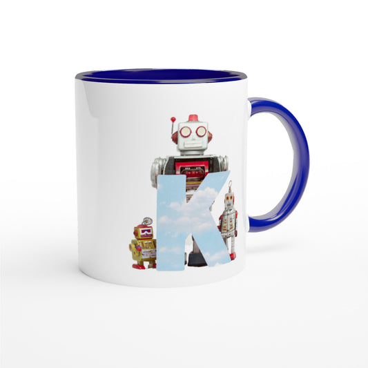 Letter K - Robot Mok | Meerdere kleuren!
