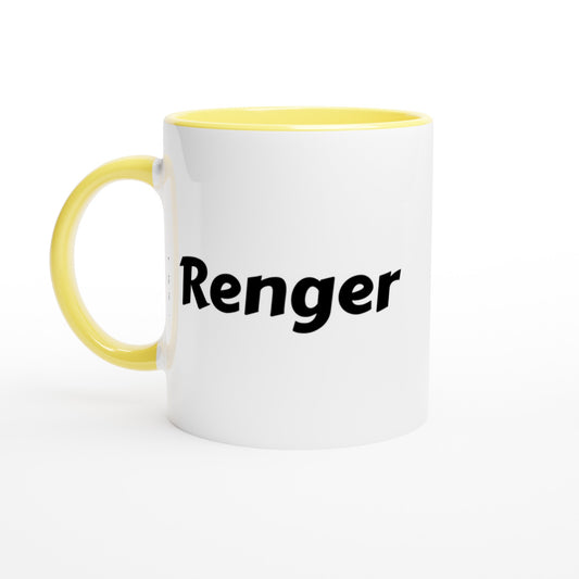 Renger voornaam mok - beker - kado collega - verjaardag - persoonlijke naam collega - cadeau beker in verschillende kleuren!