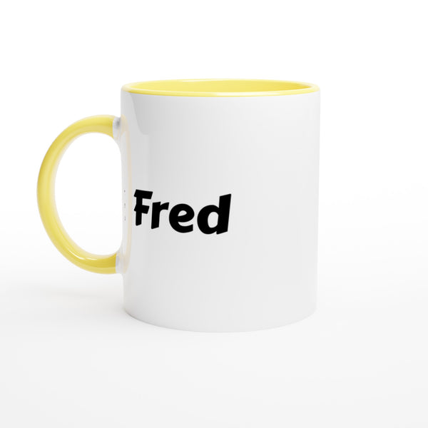 Fred naam cadeau mok - beker - kado collega - moederdag - verjaardag - persoonlijke voornaam mok werknemer - collega | Beker in verschillende kleuren!