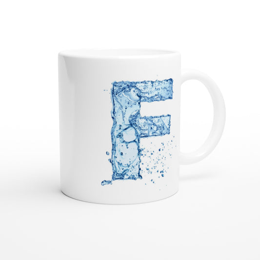 Letter F -  Water Mok - Beker