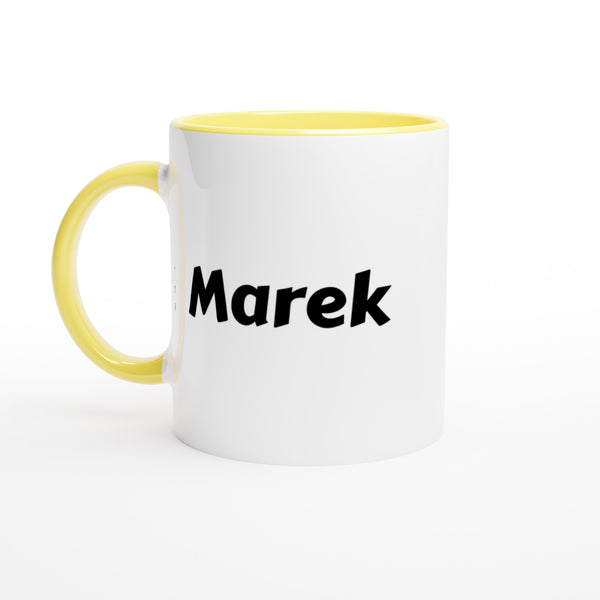 Marek voornaam mok - beker - kado collega - verjaardag - persoonlijke naam collega - cadeau beker in verschillende kleuren!