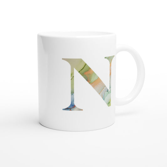 Letter N - Marmer Mok - Beker