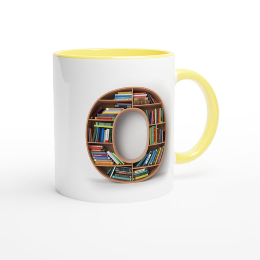 Letter O - Mok met boeken | Meerdere kleuren!