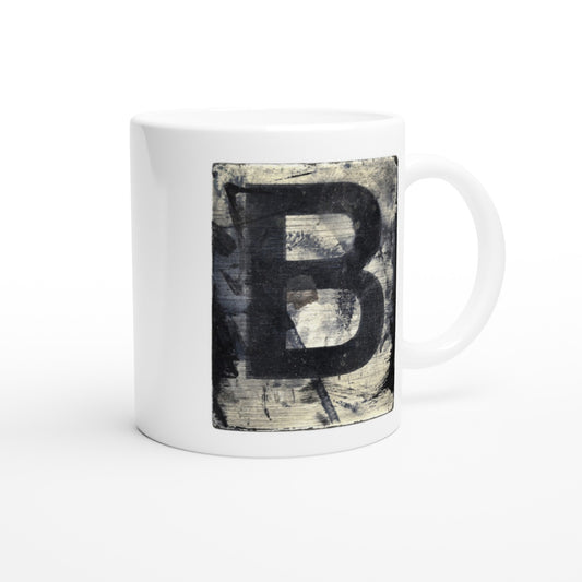 Letter B - Vintage Mok - Beker