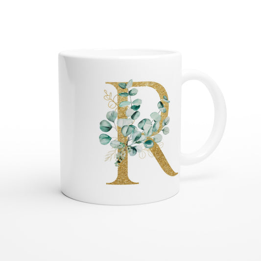 Letter R - Goud Mok - Beker