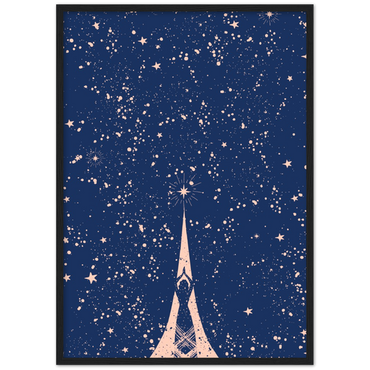 Starry starry night | poster | mat papier | houten lijst