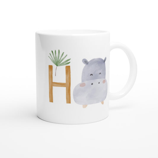 Letter H - Hippo Mok - Beker