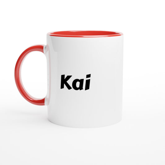 Kai naam cadeau mok - beker - kado collega - moederdag - verjaardag - persoonlijke voornaam mok werknemer - collega | Beker in verschillende kleuren!