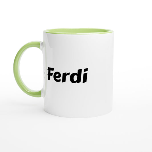 Ferdi naam cadeau mok - beker - kado collega - moederdag - verjaardag - persoonlijke voornaam mok werknemer - collega | Beker in verschillende kleuren!