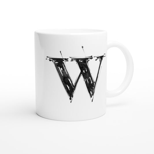 Letter W - Schets Mok - Beker