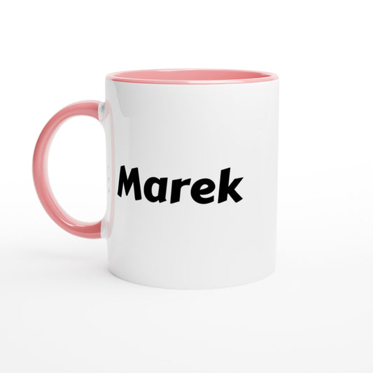 Marek voornaam mok - beker - kado collega - verjaardag - persoonlijke naam collega - cadeau beker in verschillende kleuren!