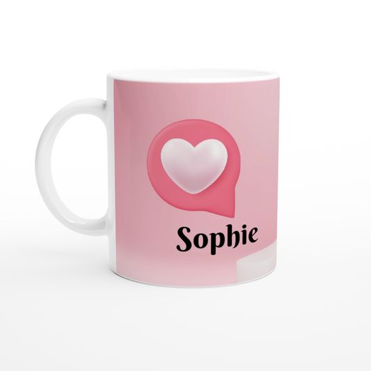 Mok ontwerpen met eigen naam - Valentijn - Love beker - Liefde