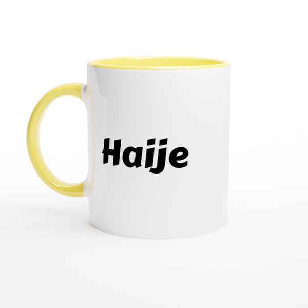 Haije naam cadeau mok - beker - kado collega - moederdag - verjaardag - persoonlijke voornaam mok werknemer - collega | Beker in verschillende kleuren!