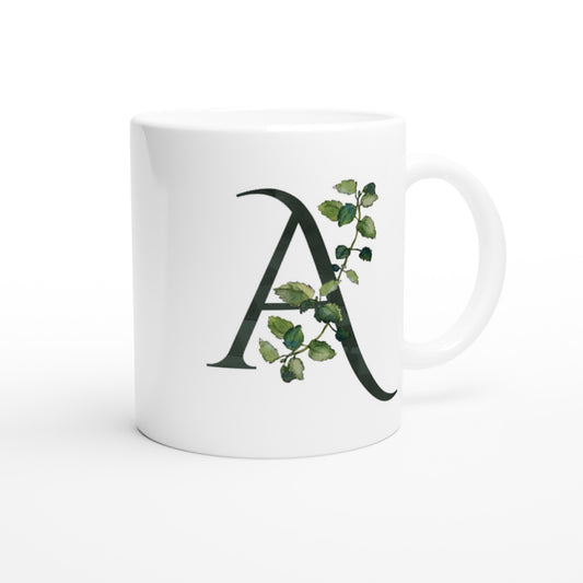 Letter A - bladeren Mok - Beker