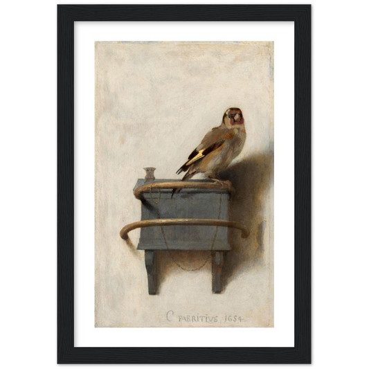 Het puttertje - Carel Fabritius | poster | mat papier | houten lijst